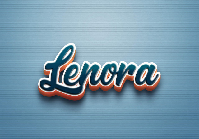 Free photo of Cursive Name DP: Lenora