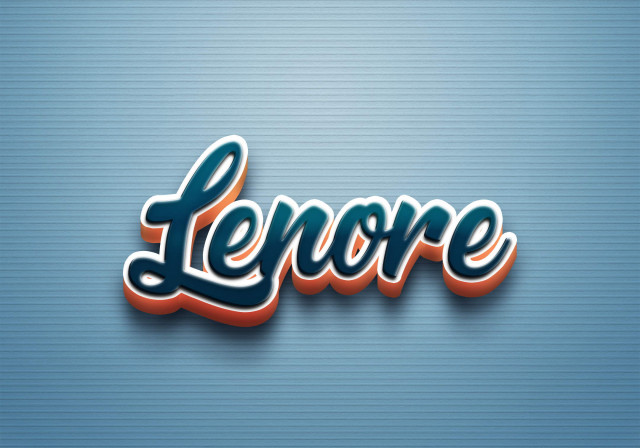 Free photo of Cursive Name DP: Lenore