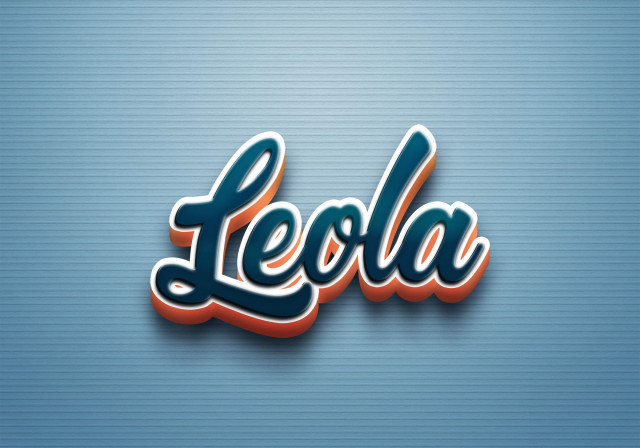 Free photo of Cursive Name DP: Leola