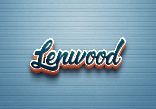 Free photo of Cursive Name DP: Lenwood