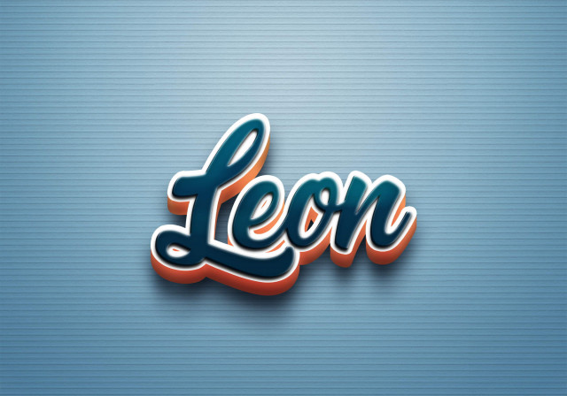 Free photo of Cursive Name DP: Leon