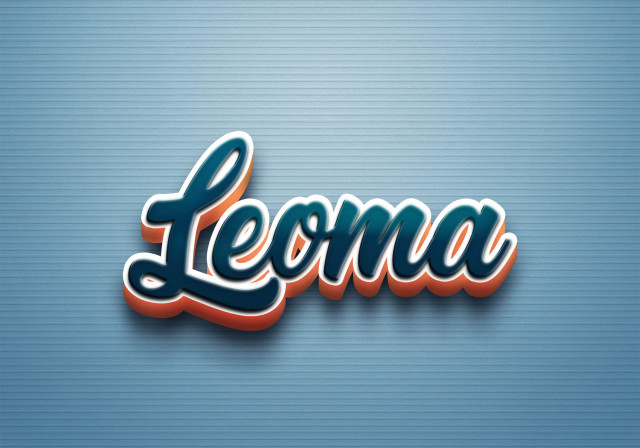 Free photo of Cursive Name DP: Leoma