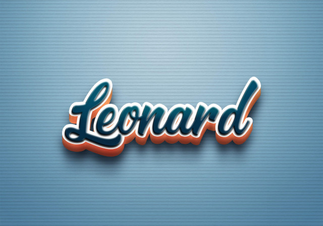 Free photo of Cursive Name DP: Leonard