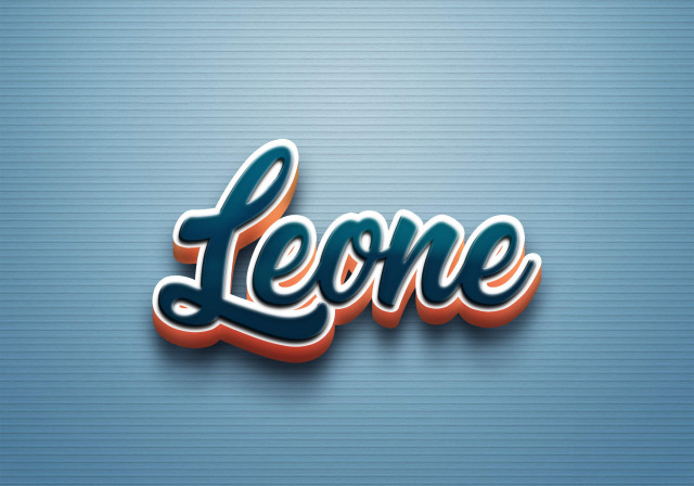 Free photo of Cursive Name DP: Leone
