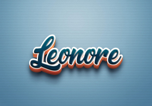 Free photo of Cursive Name DP: Leonore