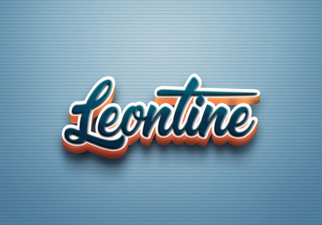 Free photo of Cursive Name DP: Leontine