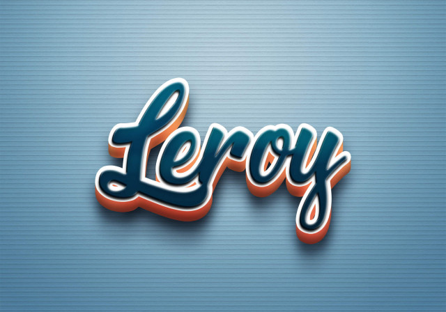 Free photo of Cursive Name DP: Leroy