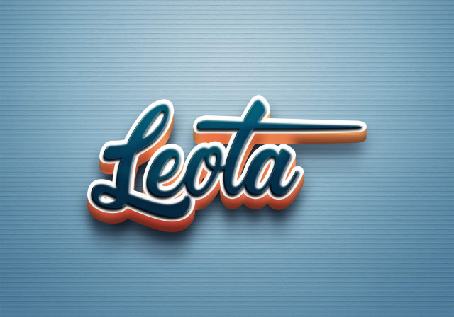 Free photo of Cursive Name DP: Leota