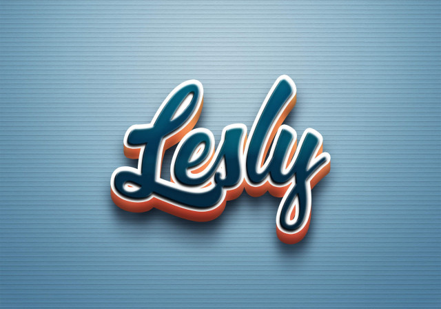 Free photo of Cursive Name DP: Lesly