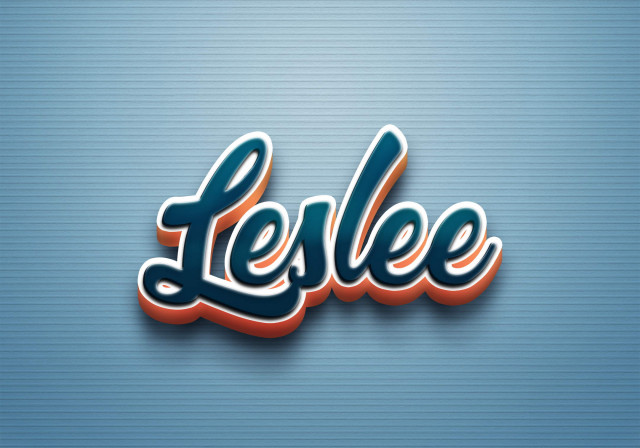 Free photo of Cursive Name DP: Leslee