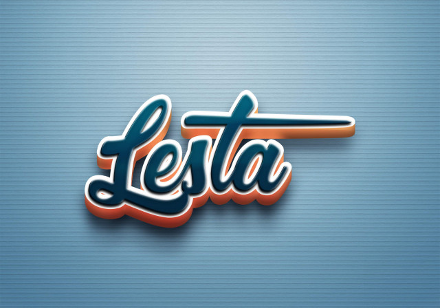 Free photo of Cursive Name DP: Lesta