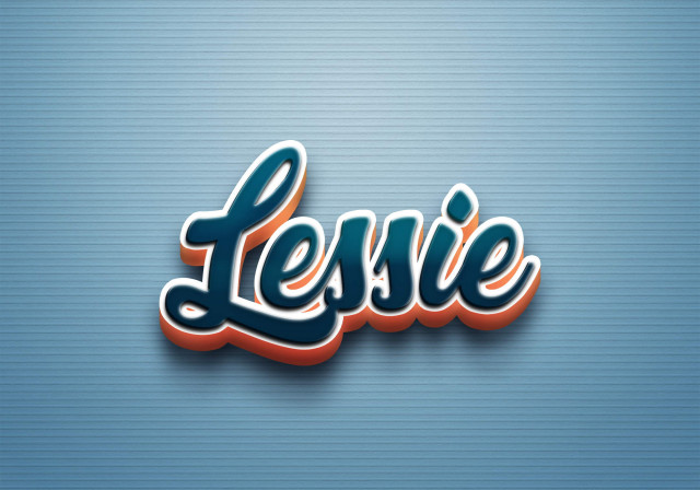 Free photo of Cursive Name DP: Lessie