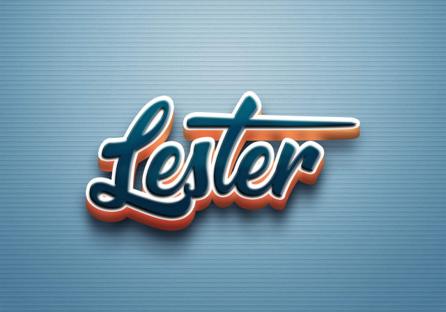 Free photo of Cursive Name DP: Lester