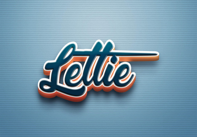 Free photo of Cursive Name DP: Lettie