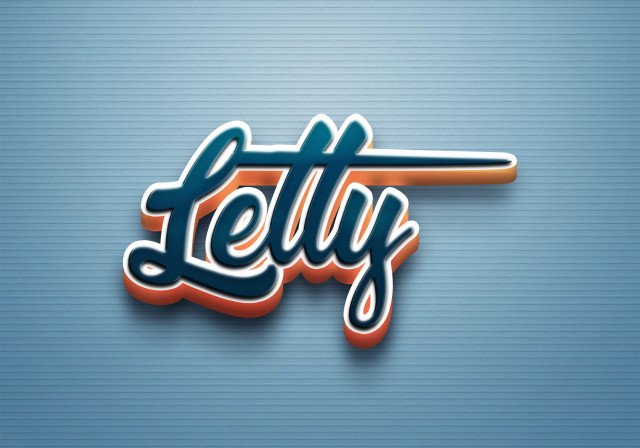 Free photo of Cursive Name DP: Letty