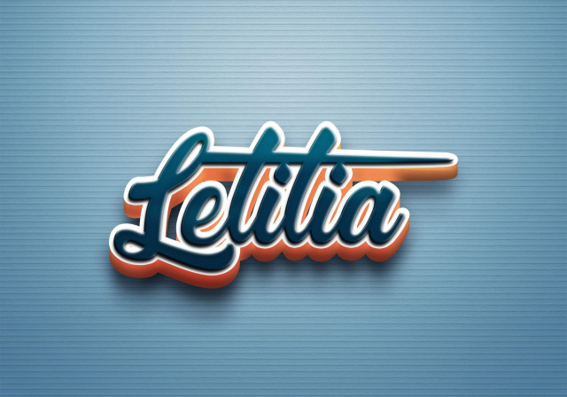 Free photo of Cursive Name DP: Letitia