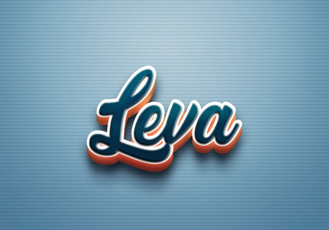 Free photo of Cursive Name DP: Leva