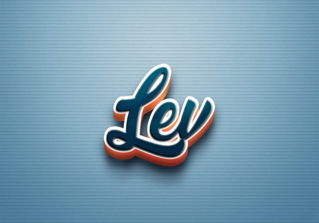 Free photo of Cursive Name DP: Lev