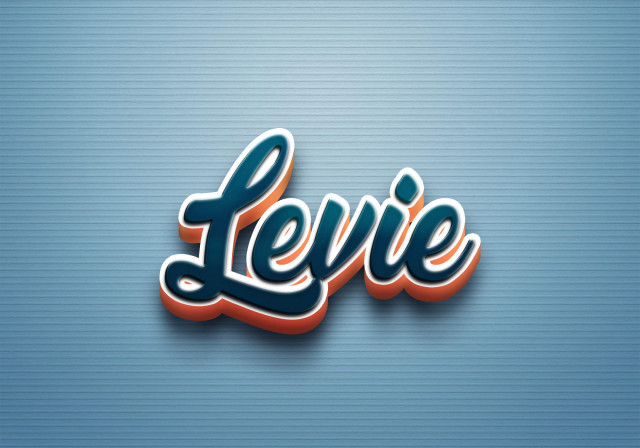 Free photo of Cursive Name DP: Levie