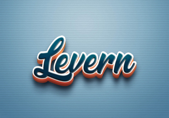 Free photo of Cursive Name DP: Levern