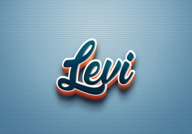 Free photo of Cursive Name DP: Levi