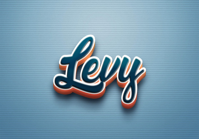 Free photo of Cursive Name DP: Levy