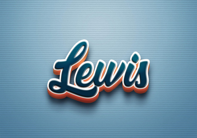 Free photo of Cursive Name DP: Lewis