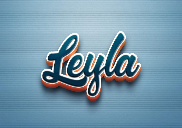 Free photo of Cursive Name DP: Leyla