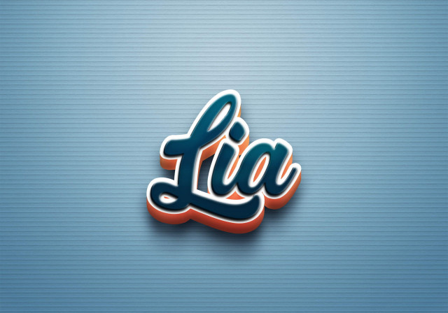 Free photo of Cursive Name DP: Lia