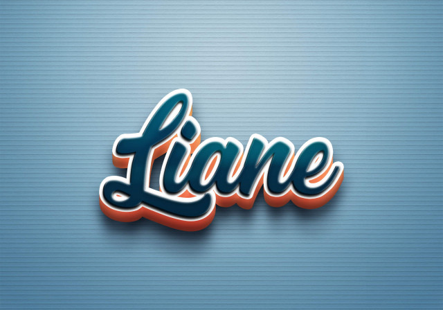 Free photo of Cursive Name DP: Liane