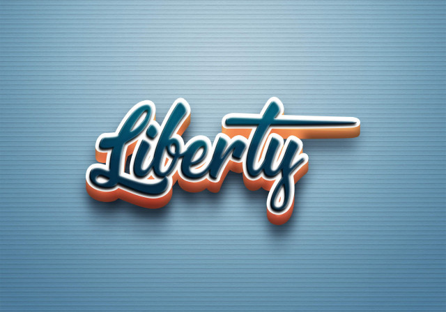 Free photo of Cursive Name DP: Liberty