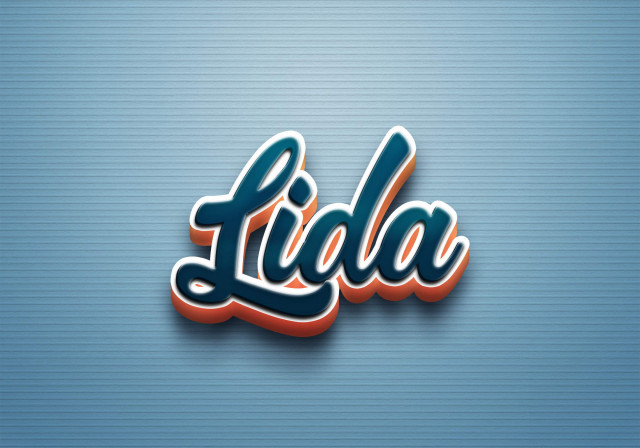 Free photo of Cursive Name DP: Lida