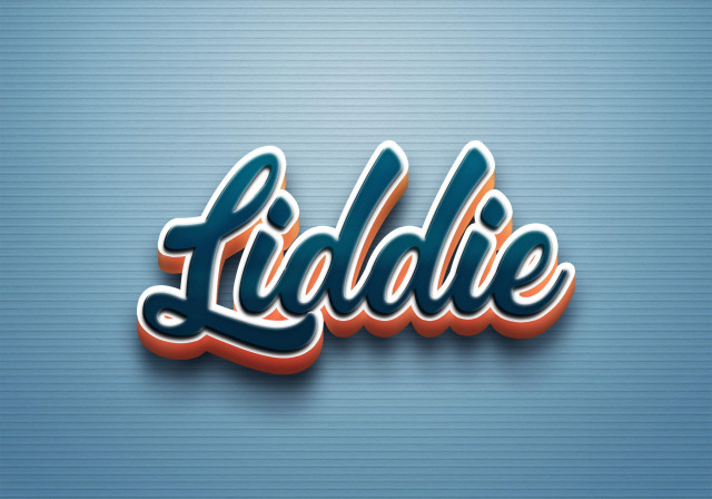 Free photo of Cursive Name DP: Liddie