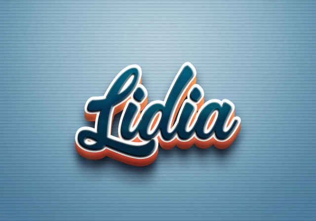 Free photo of Cursive Name DP: Lidia