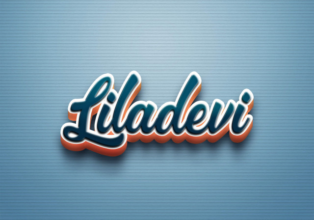 Free photo of Cursive Name DP: Liladevi