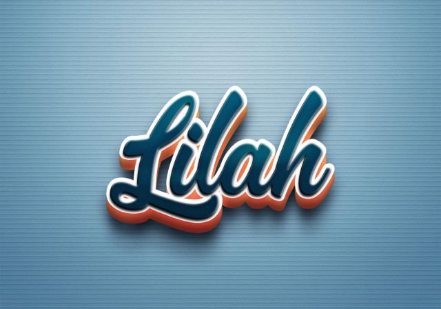 Free photo of Cursive Name DP: Lilah