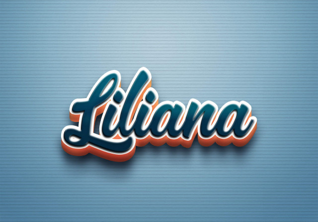 Free photo of Cursive Name DP: Liliana