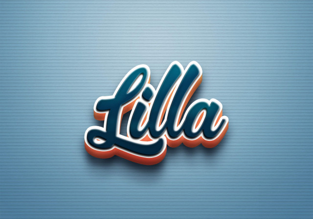 Free photo of Cursive Name DP: Lilla