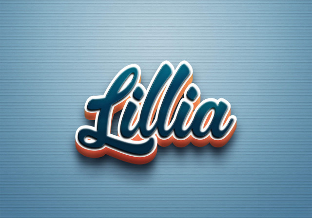 Free photo of Cursive Name DP: Lillia