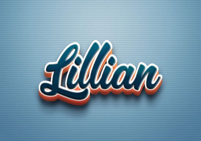 Free photo of Cursive Name DP: Lillian