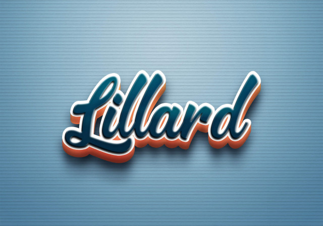 Free photo of Cursive Name DP: Lillard