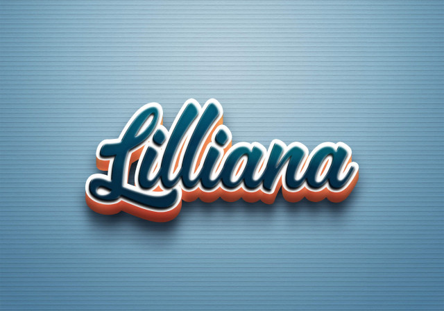 Free photo of Cursive Name DP: Lilliana