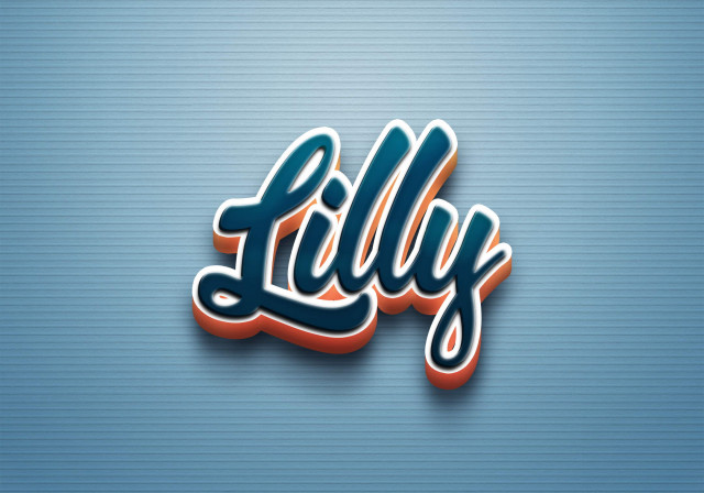 Free photo of Cursive Name DP: Lilly