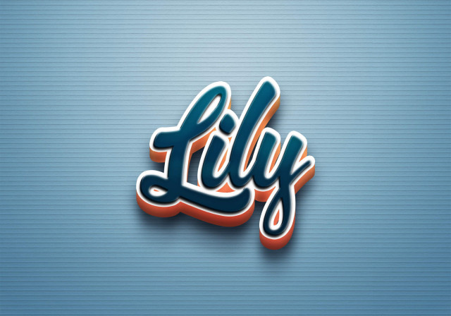 Free photo of Cursive Name DP: Lily