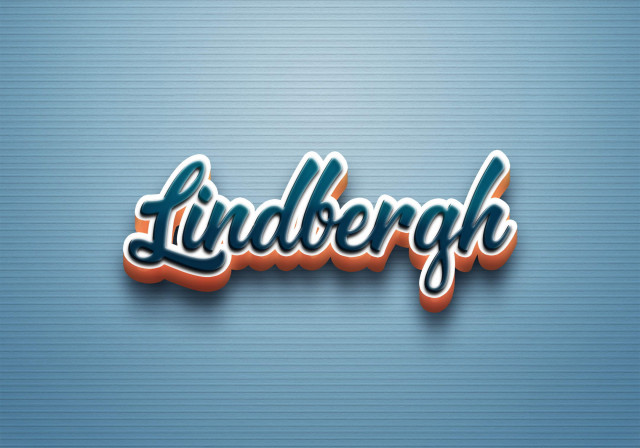Free photo of Cursive Name DP: Lindbergh
