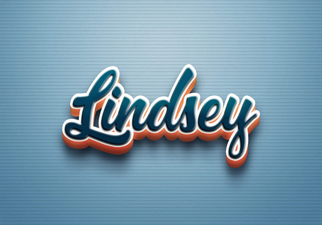 Free photo of Cursive Name DP: Lindsey