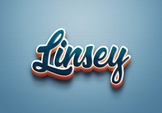 Free photo of Cursive Name DP: Linsey