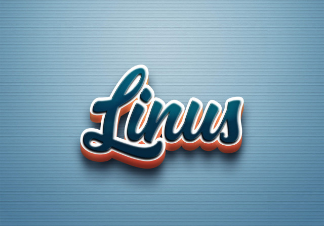 Free photo of Cursive Name DP: Linus