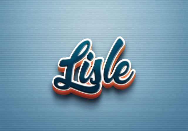 Free photo of Cursive Name DP: Lisle