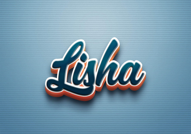 Free photo of Cursive Name DP: Lisha